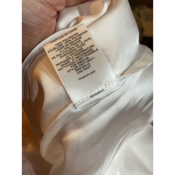 Trina Turk Women's Concourse 2 Faux Wrap Crinkle Boho Blouse Top size XS/S NWT - Picture 9 of 9